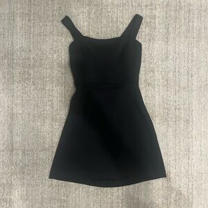 Aritzia Wilfred black dress with tie in back